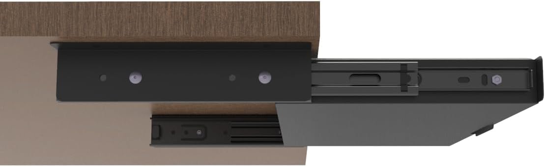 under desk slide out pencil drawer storage organizer on a desk or shelf