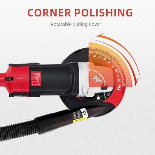 dust shroud for angle grinder with diamond grinding on a desk or shelf