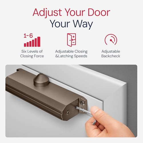lawrence medium/heavy duty door closer commercial grade 1, close-up detail