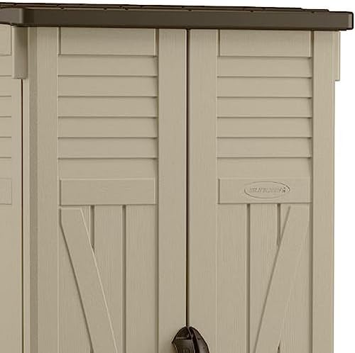 suncast vertical shed, compact outdoor storage system, 22, package contents
