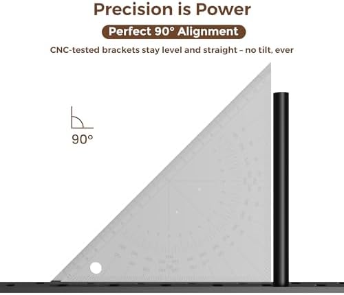 floating shelf bracket kit (no router needed) with, view 9