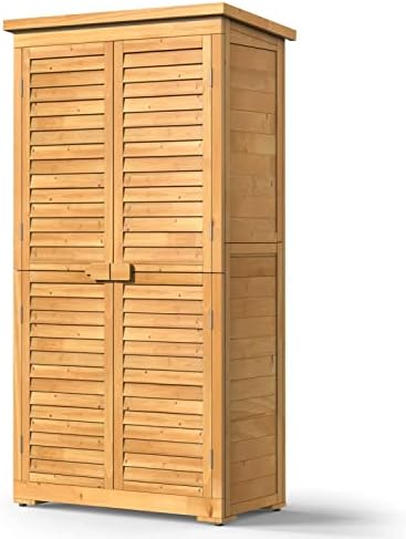 bealife 63.2" outdoor storage cabinet with double doors, view 9