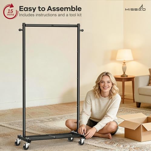 misslo clothes racks for hanging clothes 25mm metal on a desk or shelf