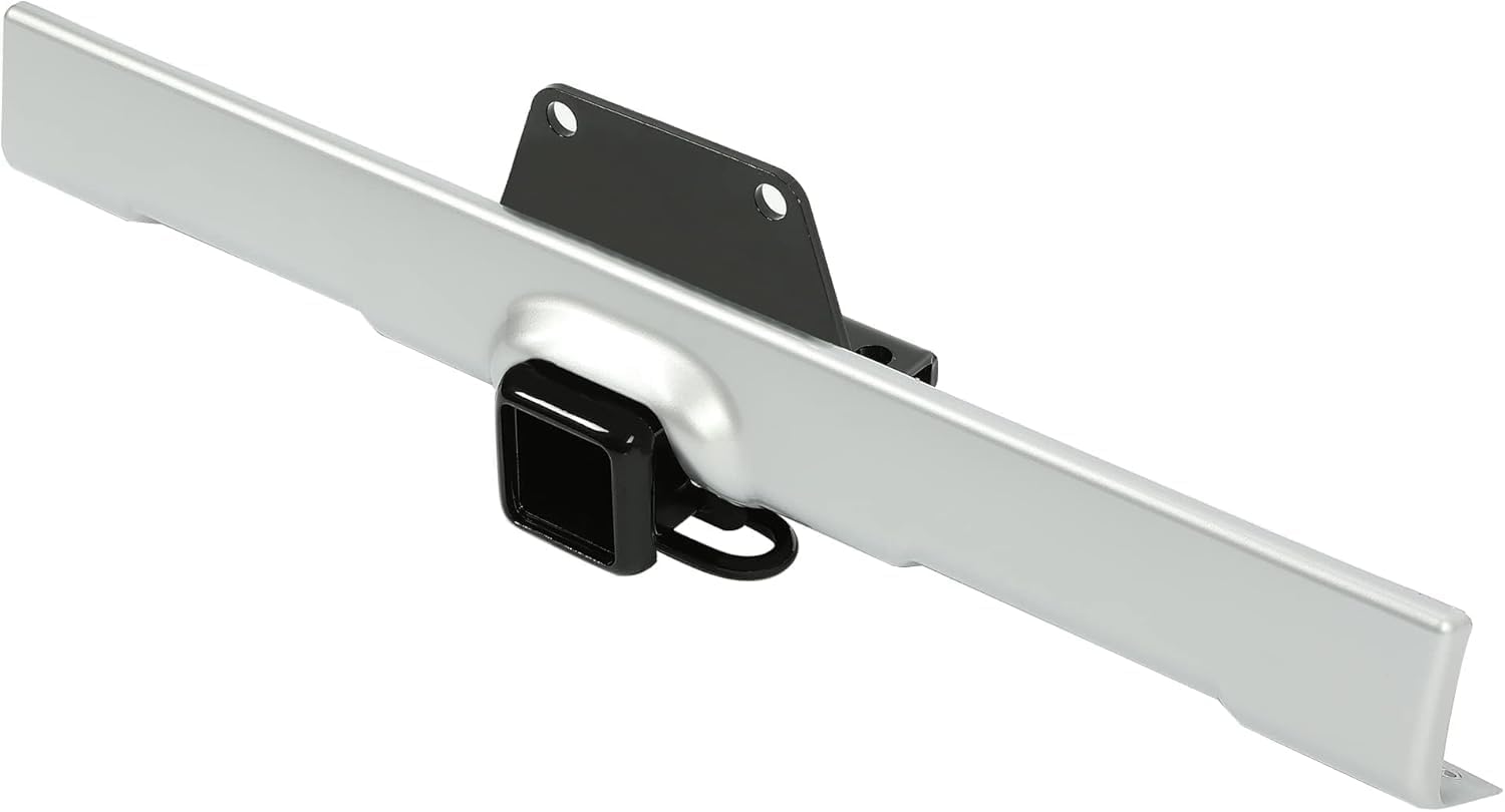 HECASA Trailer Hitch & Bumper Panel Compatible with 2007-2014 Toyota FJ Cruiser Replacement for PT228-60060 Steel & Plastic Powder Coated & Painted Black Hitch & Silvery Panel