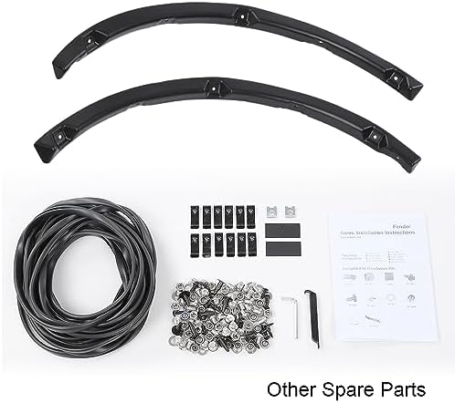 G-PLUS Fender Flares Wheel Arch Covers Platinum & Raptor models) 9L3Z16038A | Compatible with Ford F150 Truck 2009-2014 67.0"/78.8"/97.4" bed models only (Not Fit 9L3Z16039B (Textured Riveted 4 PCS)