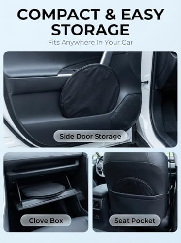 Proadsy Windshield Sun Shade Custom Fit BMW X7 2019-2026 Ice Crystal Black Front Window Sunshade UV and Heat Blocker Foldable Visor Keeps Car Cooler for Summer Parking and Daily Use