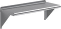 AmGood 12" X 30" Stainless Steel Wall Shelf | NSF Certified Metal Shelving by AmGood