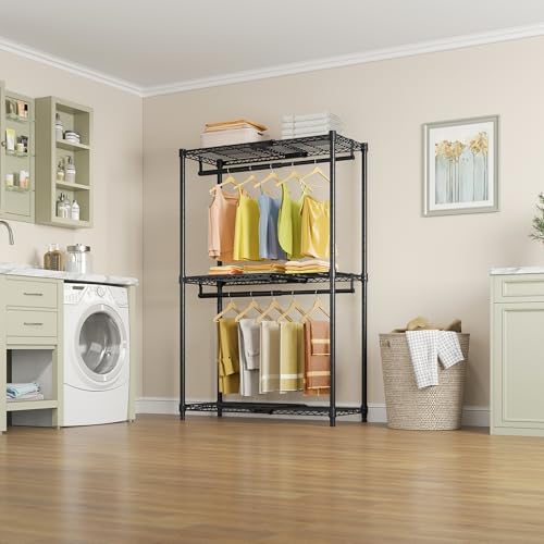vipek x1 expandable clothes rack heavy duty adjustable, front angle view