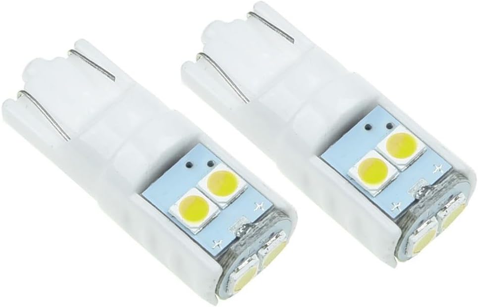 LED Bulb 2PCS for for ultra Bright Wedge Light for Trunk Cargo Glove Box Parking - T10 194 168 Replacement 12V(White)