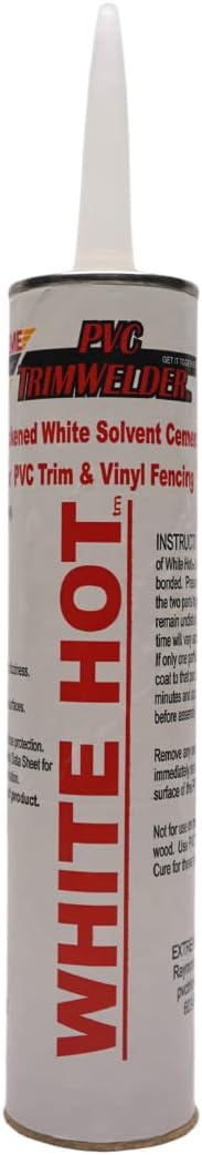 pvc trimwelder white hot 10.3 oz cartridge, bright, main product view