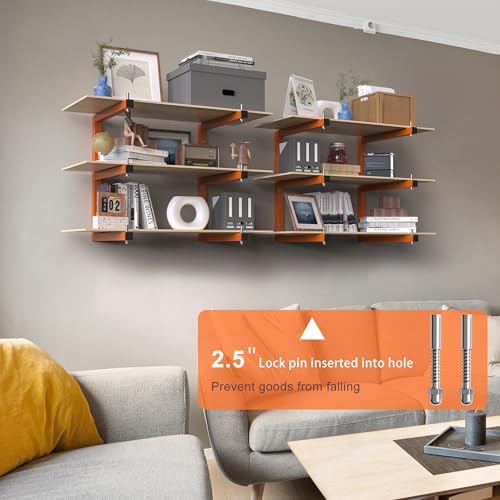 lumber rack wall-mounted lumber storage rack, heavy duty showing dimensions