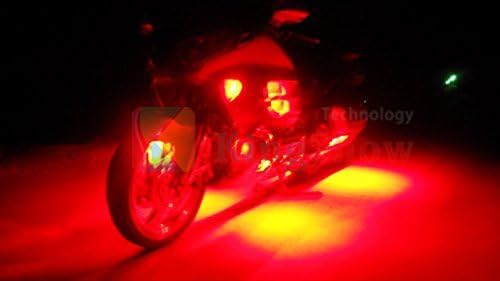 2pc 12inch 18LED Multi-Color Flexible Strip Accent Lights 5050 SMD Flex RGB for Motorcycle,ATV,Car,