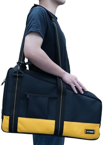 melotough heavy duty framing nail gun tool bag, close-up detail