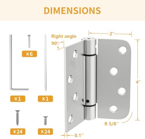 luxbaro 3 pack spring hinges self closing 4 shown in use