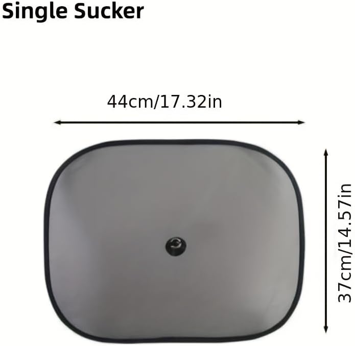 2-Pack Car Side Window Sunshade Curtains, Universal Polyamide Auto Sun Shades with Buckle Fix, Left Side Car Window Cover, 2pcs