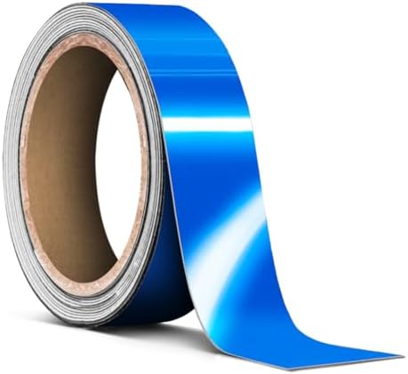 VViViD Vinyl Tape Pinstripe Blue Reflective Gloss Adhesive Automotive Film (1" x 20ft)