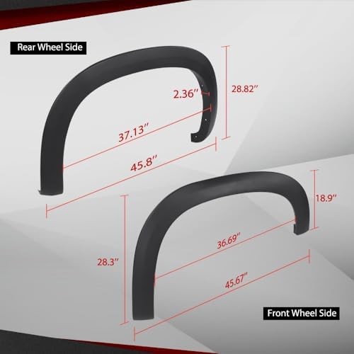 CHEDA Fender Flares (4PCS) | Compatible with Chevy Silverado 1500 (Not Dually) 2019-2021