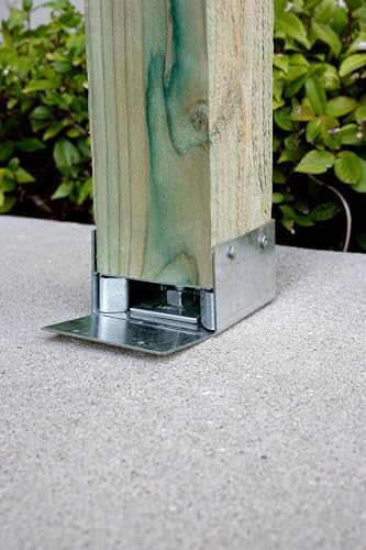 simpson strong-tie abw66z abw zmax galvanized adjustable standoff showing dimensions