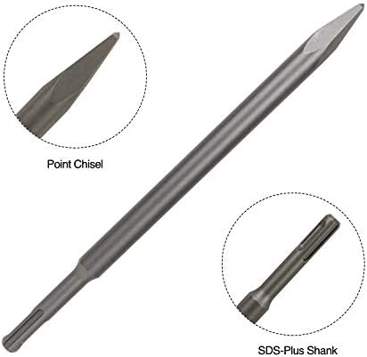 sds plus 4-piece chisel set, thinset scraping bit, close-up detail