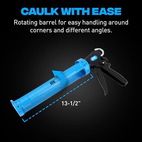 ox pro 29 oz caulking gun - heavy, close-up detail