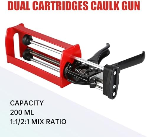 dual caulking gun,epoxy gun for 200 ml(6.75 fl shown in use