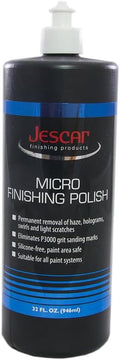 Jescar Micro Finishing Polish - 32oz - Ultra-Fine Polish, Removes P3000 grit Sanding Marks, Mirror Finish, Silicone-Free and Safe for All Paint Areas, Removes Swirls, Holograms, Haze, Light Scratches
