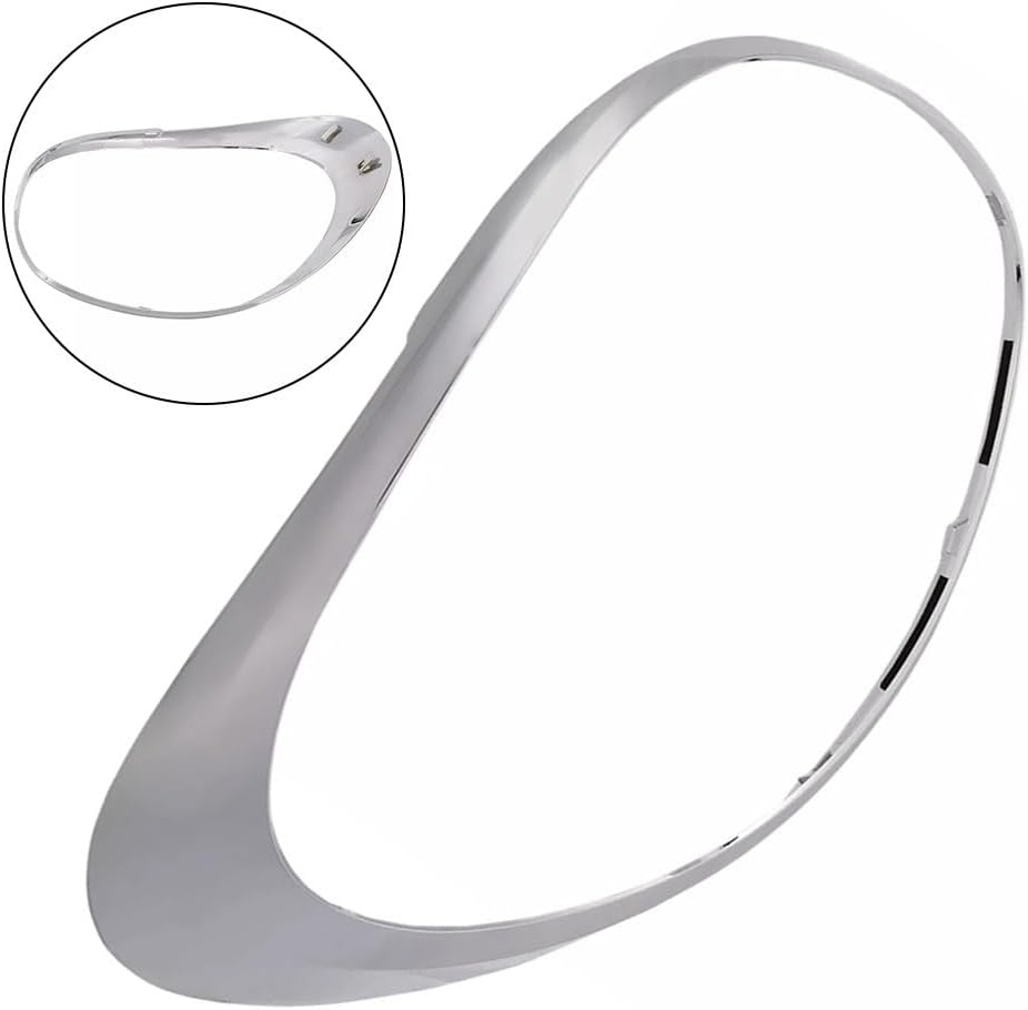Left Taillight Lamp Trim Ring For Fiat 500L 2014-2019 - Tail Lamp Chrome Trim Compatible With OEM 68235995AA 77366440, Taillight Surround Ring