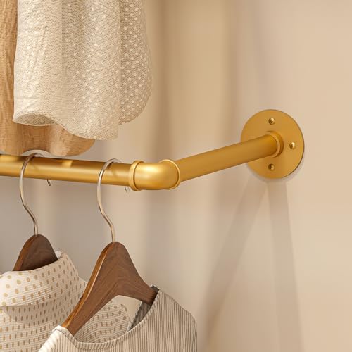 kakabb heavy duty gold pipe clothing rack on a desk or shelf