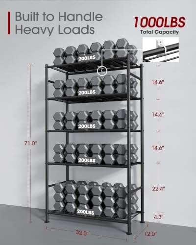 sakugi storage shelves - 5 tier shelf organizer, close-up detail
