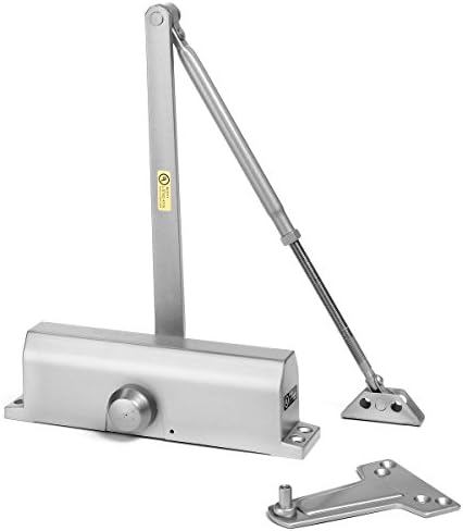 dynasty 3000 series door closer, sprayed aluminum, spring, close-up detail