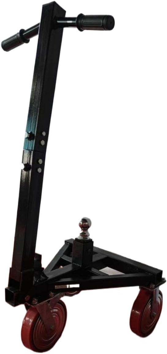 Trailer Dolly 3500 Lb Mover with 2 in and 2-5/16 in Ball Angle Adjustable Compatible with RV Boat Motorcycle Ski