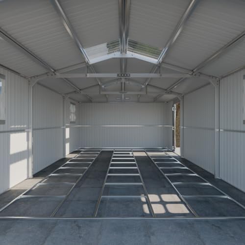 military-grade 13x20 ft metal garage large outdoor storage, package contents