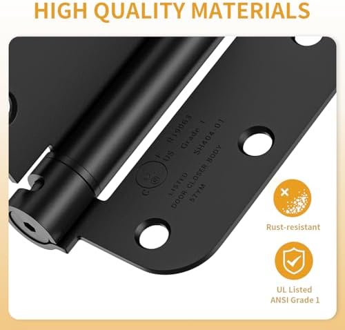 luxbaro 6 pack self closing door hinges 3.5 showing dimensions