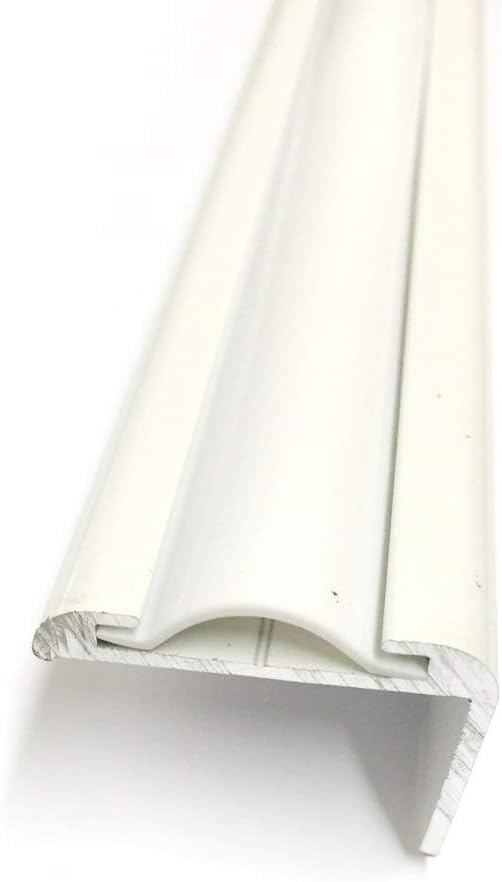 White Vinyl 5/8" Insert Molding Trim Screw Cover RV Camper Travel Trailer (35 ft, White)