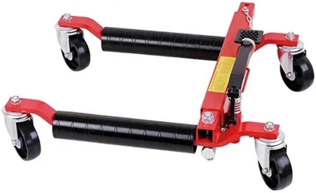 Car Mover Cart Moving Cars Car Dolly Tow 12" go Jacks Aluminum Mover Roller,Red 4pcs,Red 4pcs