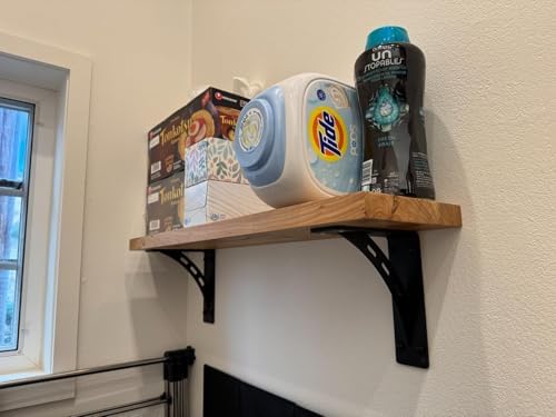 12 inch x 10 inchheavy duty shelf brackets, front angle view