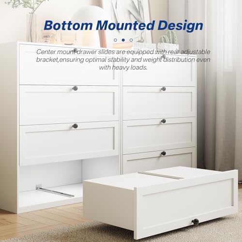 14 inch center mount drawer slides 4 pcs, front angle view