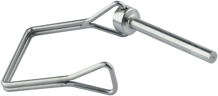 Sunnyway 10 Pcs 1/4 Inch Wire Lock Pin 4 Inch Long Trailer Coupler Pin PTO Pin Heavy Duty Trailer Hitch Locking Pin Safety Shaft Lock Pin for Farm Trailers Tractor Wagons Lawn Garden
