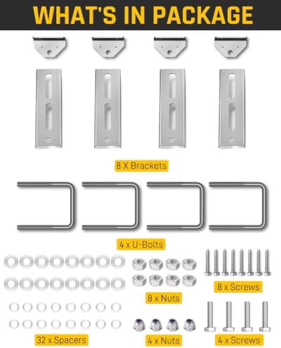 wyckoff 8" boat trailer bunk bracket 4-pack,heavy duty on a desk or shelf