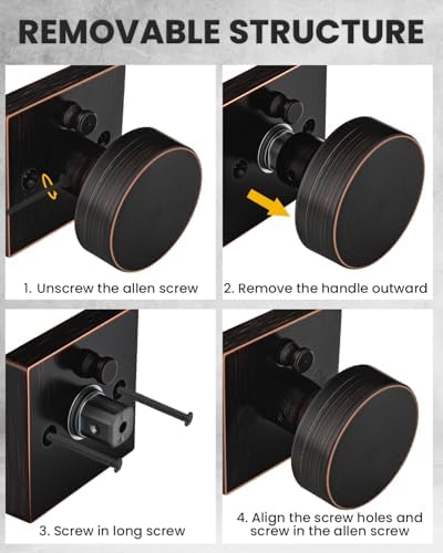goldenwarm oil rubbed bronze door knobs interior privacy on a desk or shelf