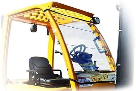 Forkshield Universal Clear Forklift Cover by Eevelle, Windshield & Rain Canopy Cover, Waterproof Vinyl for UV Protection, OSHA Compliant Forklift Accessories