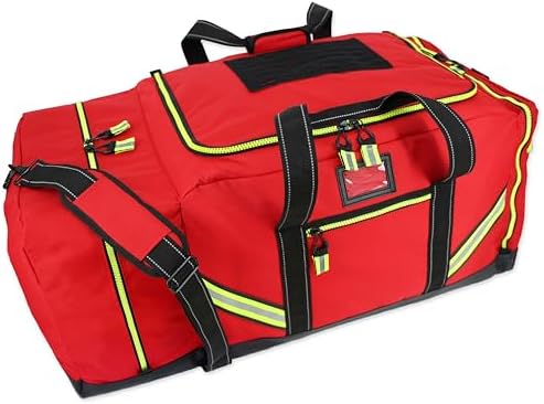 Lightning X Firefighter Premium 3XL Step-In Turnout Gear Bag - Red w/NO LOGO (Customizable)