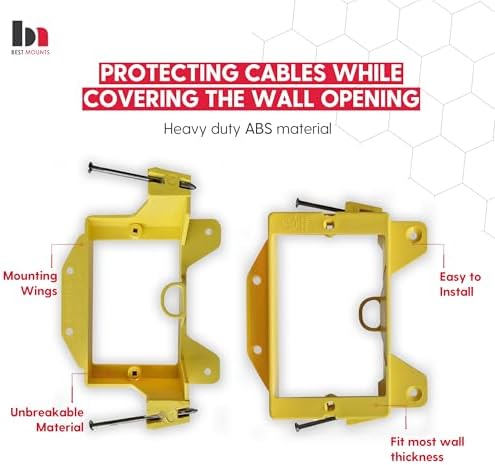 bestmounts - 10 pack nail-on low voltage mounting, close-up detail