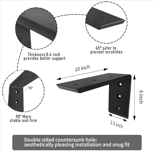 countertop support brackets 10 inch heavy duty 0.4 shown in use