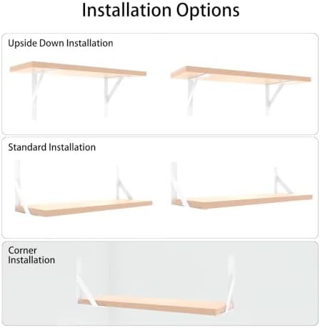 sogal white shelf brackets 8 x 10 inch, package contents