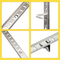 adjustable shelf bracket 40 inch 8 pack silver, main product view
