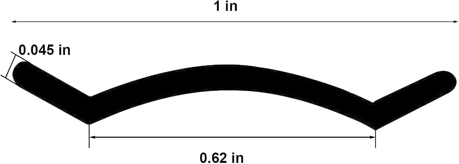 1" Black Vinyl Trim Molding Screw Cover RV Camper Travel Trailer (100 ft) | Vinyl trim strips cover external screws, prevent them from rusting and enhance the appearance of the motorhome