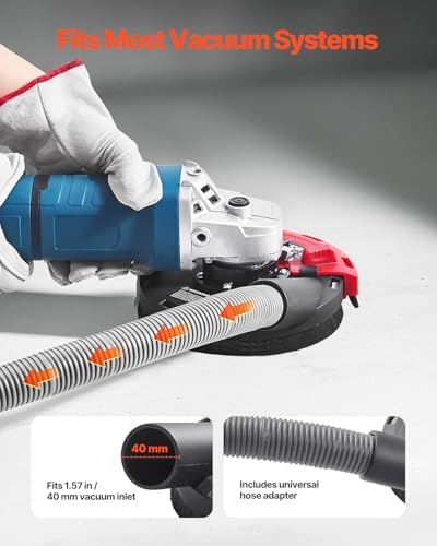 vevor grinding dust shroud for angle grinder, universal, side view
