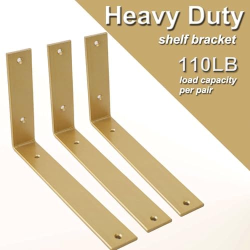 shelf brackets 10 inch wall l brackets 8pcs, close-up detail