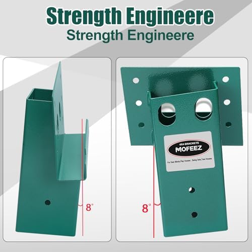 mofeez outdoor 4x4 compound angle brackets for deer, side view